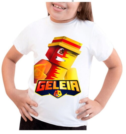Camiseta Camisa para Meninas Youtuber Geleia