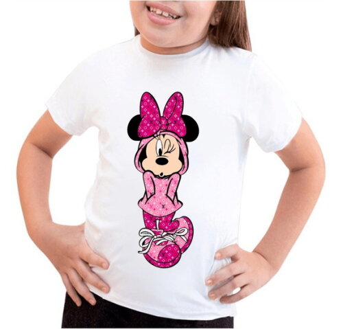 Camiseta da Minnie Colocamos Nome da Criança