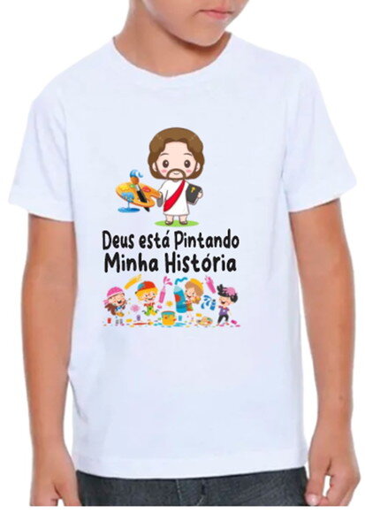 Camiseta Evangelica Infantil para Crianças