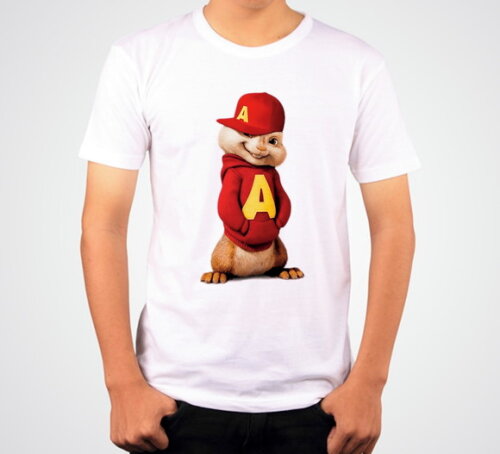 CAMISETA INFANTIL ALVIN E OS ESQUILO COM NOME DA CRIANÇA