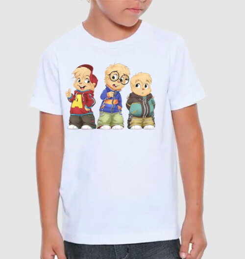 Camiseta Infantil Alvim e os Esquilos Promoção