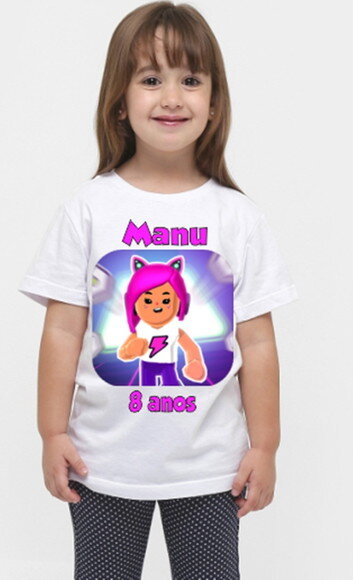 Camiseta Infantil Aniversario Pk Xd