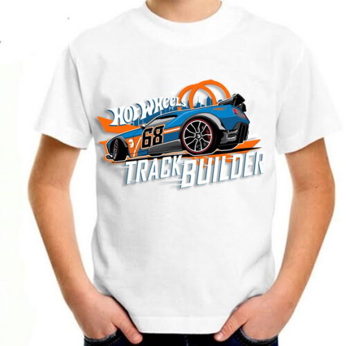 Camiseta Infantil Aniversario Tema Hot Wheels
