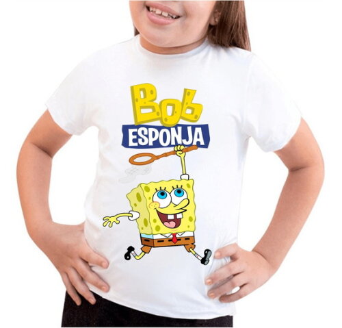 Camiseta Infantil Bob Esponja para Meninas