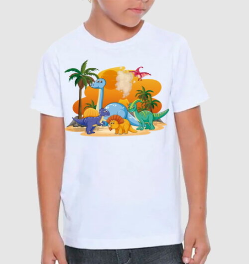 Camiseta Infantil Dinossauro