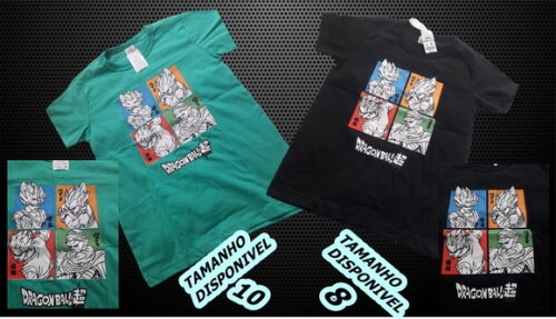 Camiseta Infantil Dragon Ball
