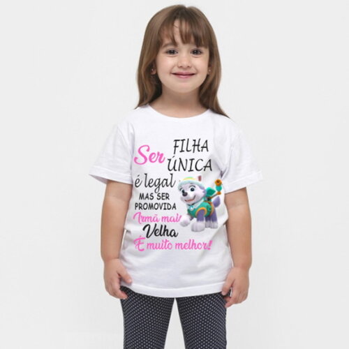 Camiseta Infantil Everest Promovida Irma Mais Velha