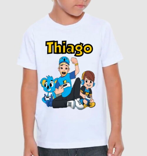 Camiseta Infantil Familia Brancoala Inserimos Nome
