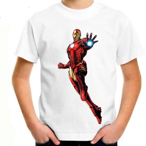 Camiseta Infantil Homem De Ferro
