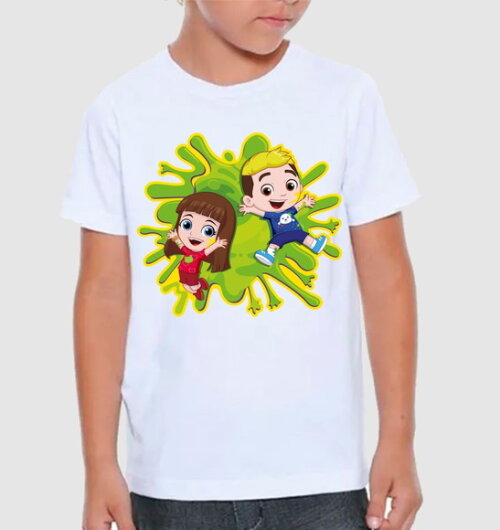 Camiseta Infantil Luccas Neto e Gi Promoção