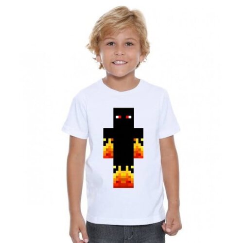 Camiseta Infantil Minecraft Athos