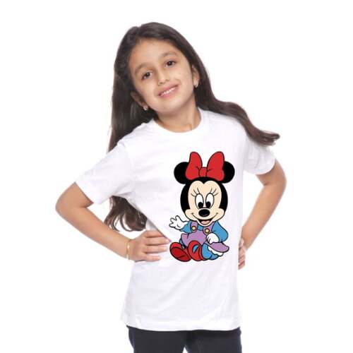 Camiseta Infantil Minnie Para Meninas