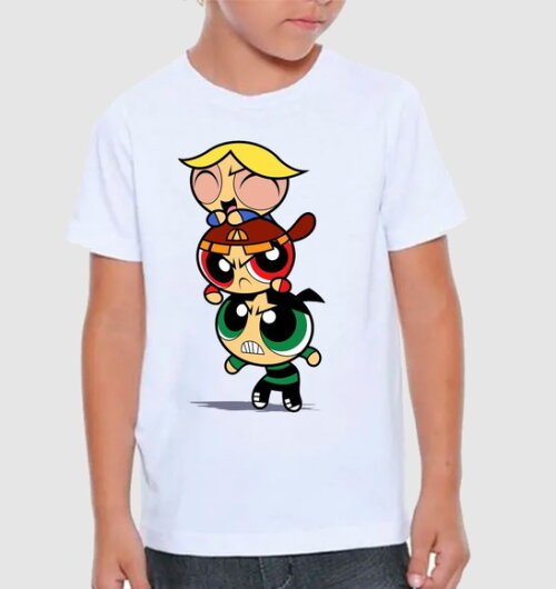 Camiseta Infantil os Meninos Super Poderosos
