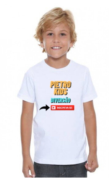 Camiseta Infantil para Canal do Youtube