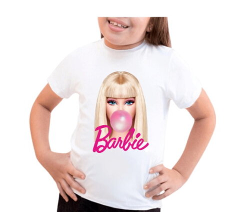Camiseta Infantil para Menina Barbie