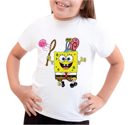 Camiseta Infantil para Menina Bob Esponja