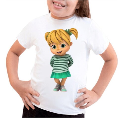 Camiseta Infantil para Menina Esquiletes
