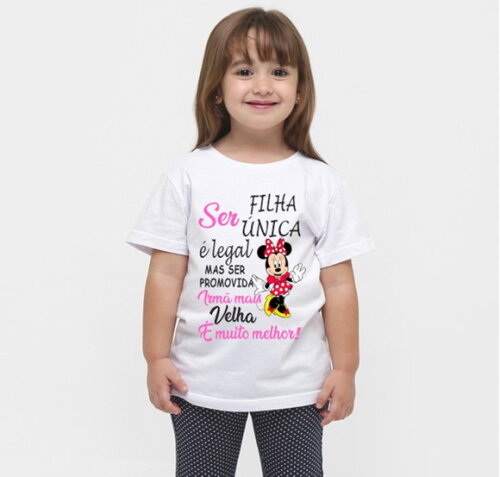 CAMISETA INFANTIL PARA MENINAS