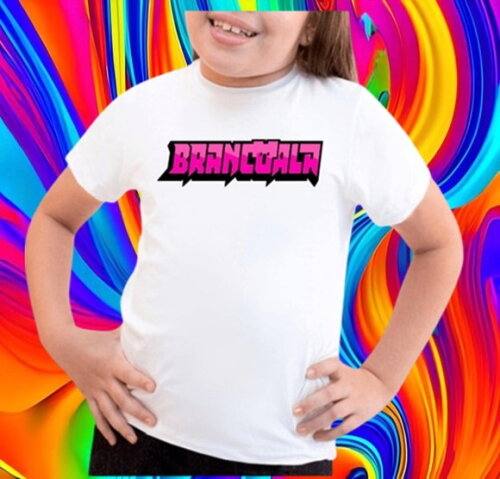 Camiseta Infantil para Meninas Brancoala