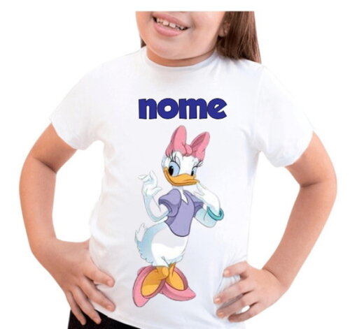Camiseta Infantil para Meninas Margarida