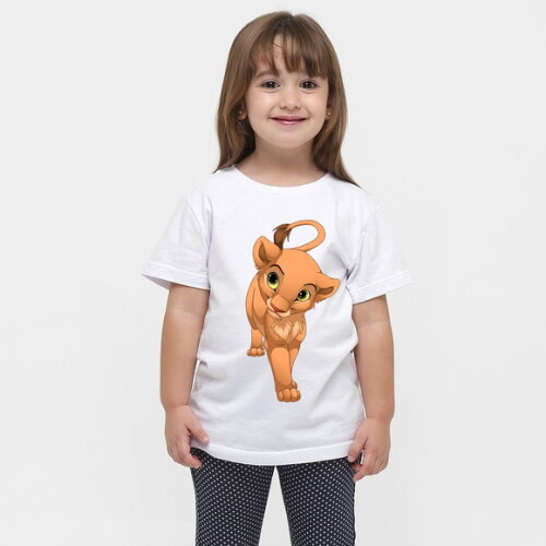 Camiseta Infantil para Meninas Kiara Rei Leão