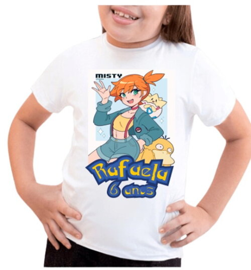 Camiseta Infantil para Meninas Pokemon