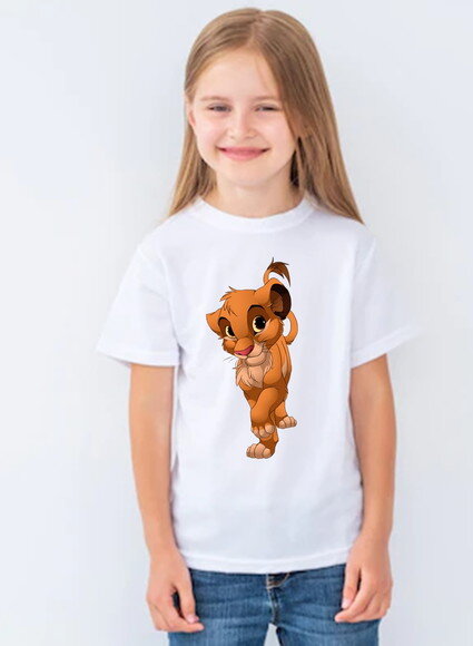Camiseta Infantil para Meninas Rei Leao