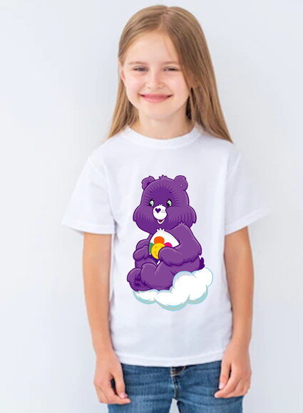 Camiseta Infantil para Meninas Ursinho Carinhoso