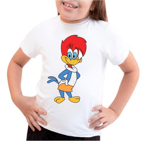 Camiseta Infantil Pica Pau Menina