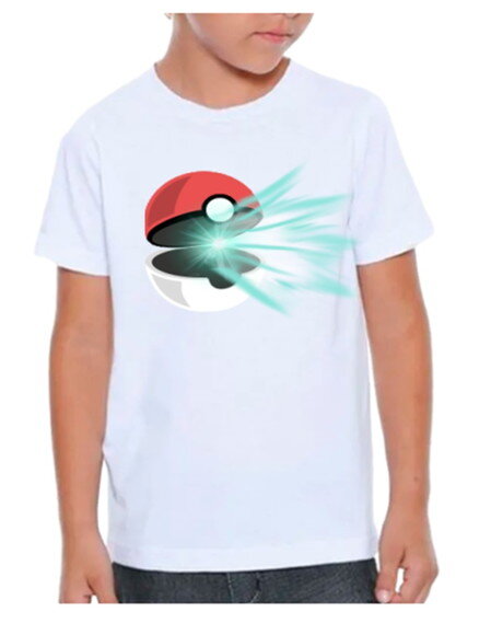 Camiseta Infantil Pokebola Pokemon