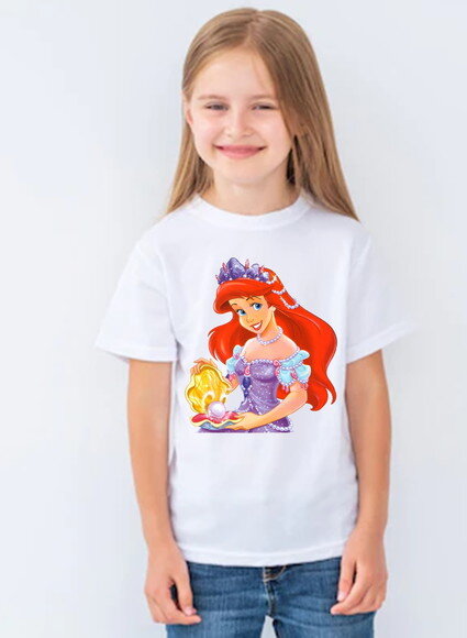 Camiseta Infantil Princesa Da Disney
