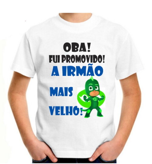 Camiseta Infantil Promovido Irmão Mais Velho