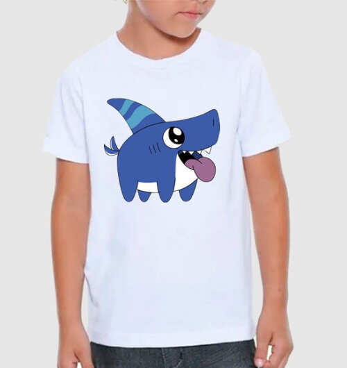 Camiseta Infantil Shark Dog