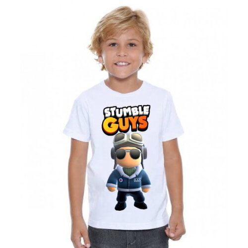 Camiseta Infantil Stumble Guys Aviador