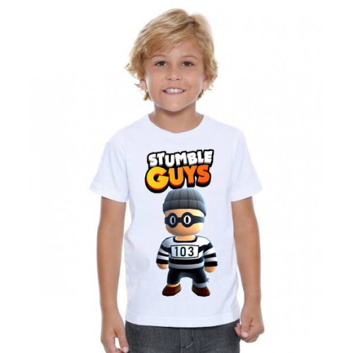 Camiseta Infantil Stumble Guys Bandido