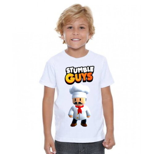 Camiseta Infantil Stumble Guys Cozinheiro