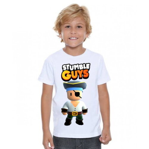 Camiseta Infantil Stumble Guys Pirata