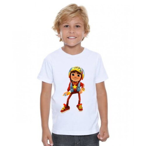 Camiseta Infantil Subway Surfers Promoção