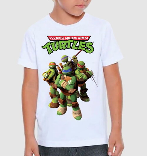 Camiseta Infantil Tartaruga Ninja Envio Rapido