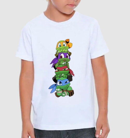 Camiseta Infantil Tartaruga Ninja Cute