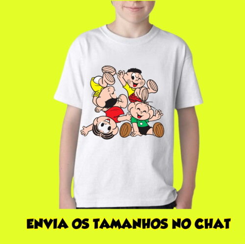 Camiseta Infantil Turma da Minica Promoção Envio Rapido