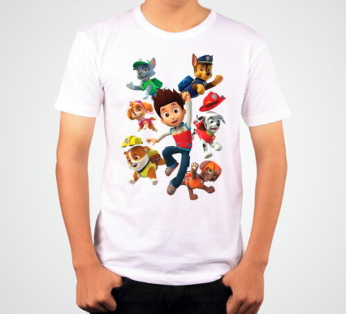 Camiseta Infantil Turma Da Patrulha Canina
