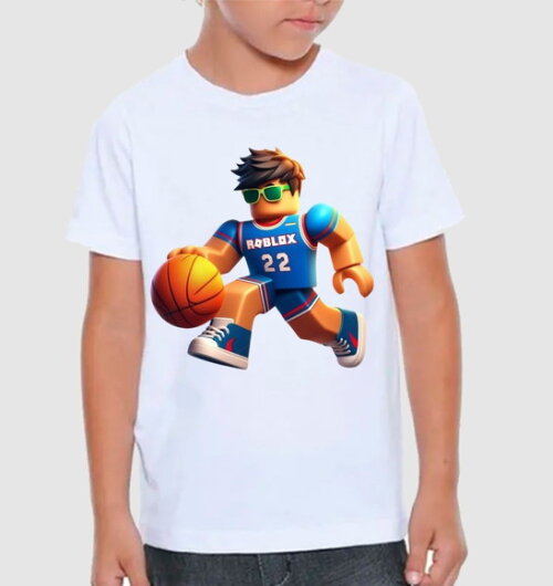 Camiseta Infantl para Aniversario Tema Roblox