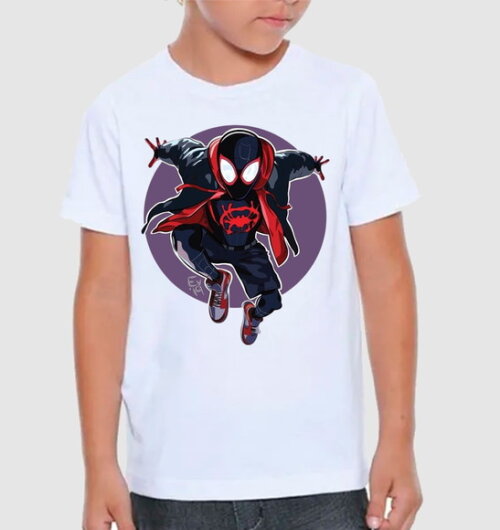 Camiseta para Aniversario Tema Homem Aranha com Nome