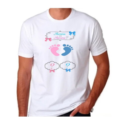 Camiseta para Cha de Revelaçao