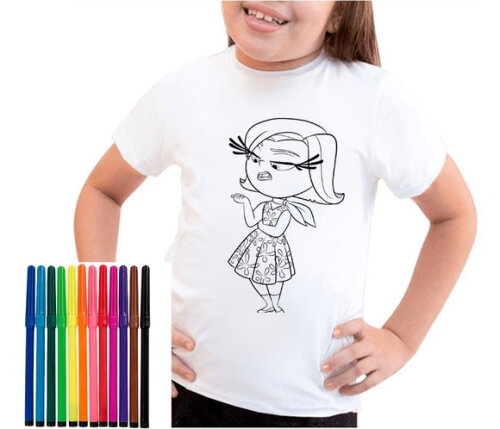 Camiseta para Colorir Brinde para se Divertir Promoção