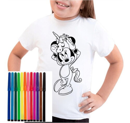 Camiseta para Colorir Excelente Atividade para Criança
