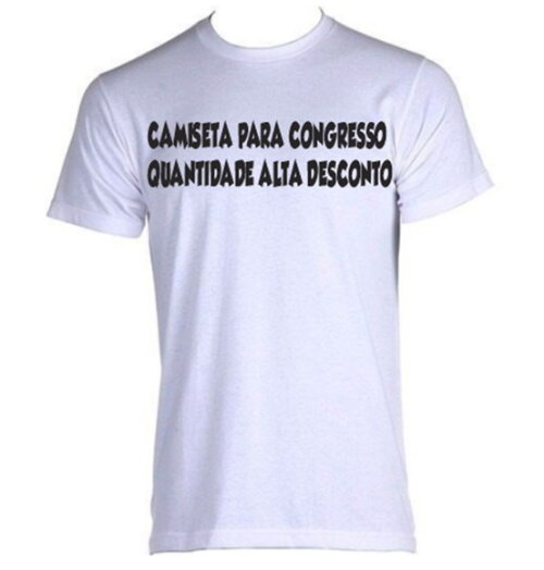 Camiseta para Congresso Promoção