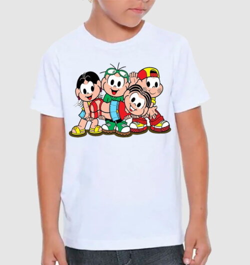 Camiseta para Criança Turma da Monica Promoçao