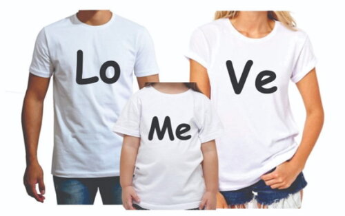 CAMISETA PARA FAMILIA PROMOÇÃO